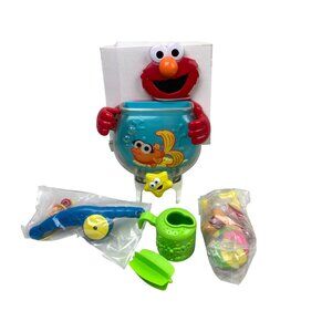 Vintage Fisher Price Sesame Street Elmo's Fun Fishing Set Bath Toy 2001 NOS
